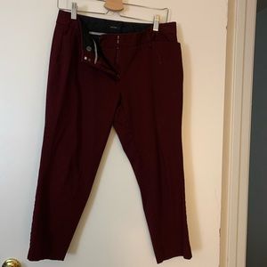 WORN TWICE!! BURGUNDY DRESS PANTS